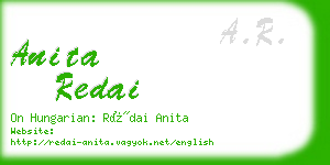 anita redai business card